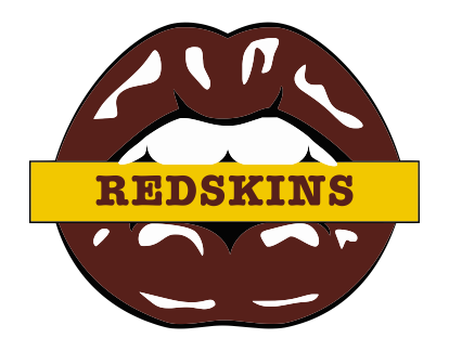 Washington Redskins Lips Logo iron on paper